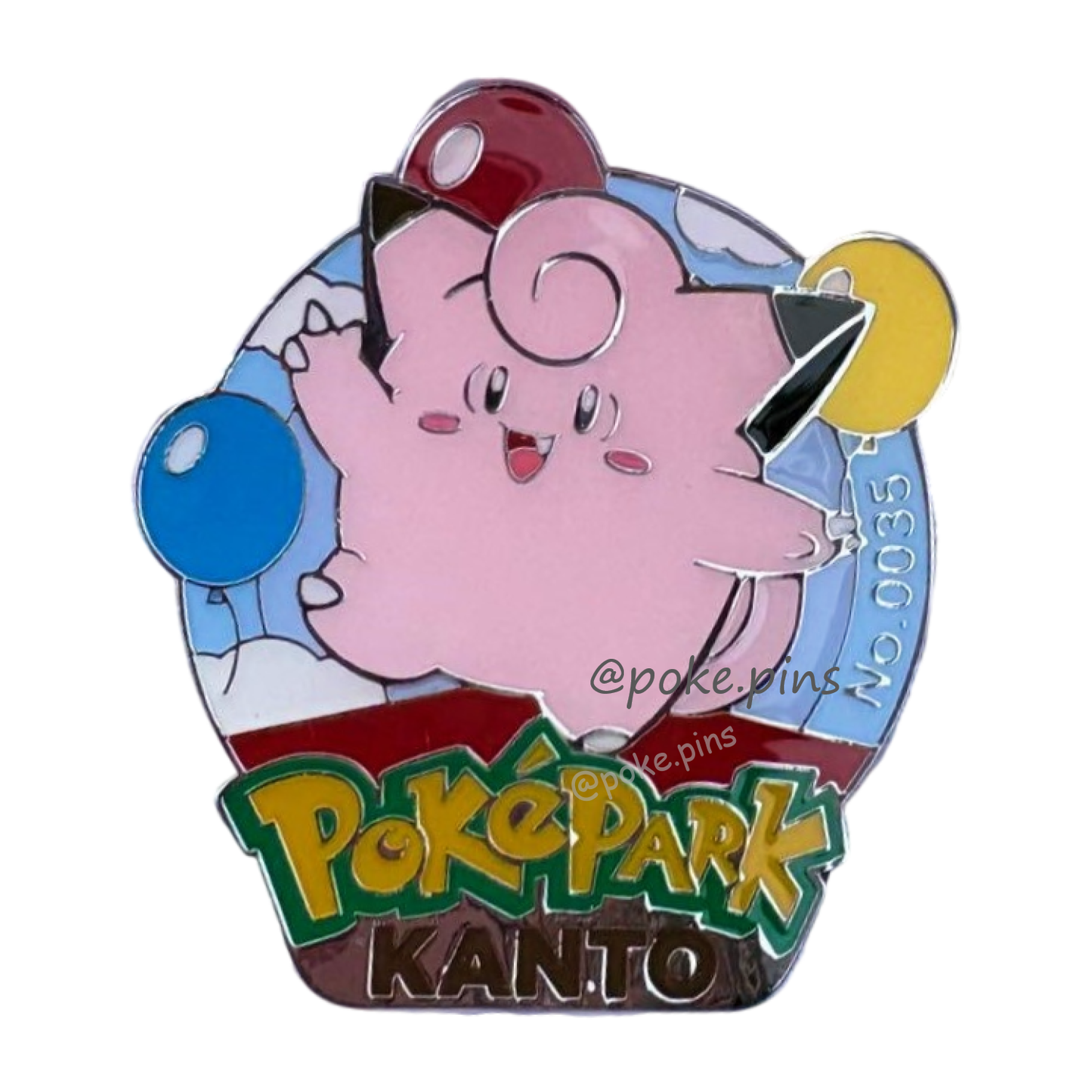Pokemon PokePark Kanto Pin Badge 035・036 (Clefairy - Clefable)