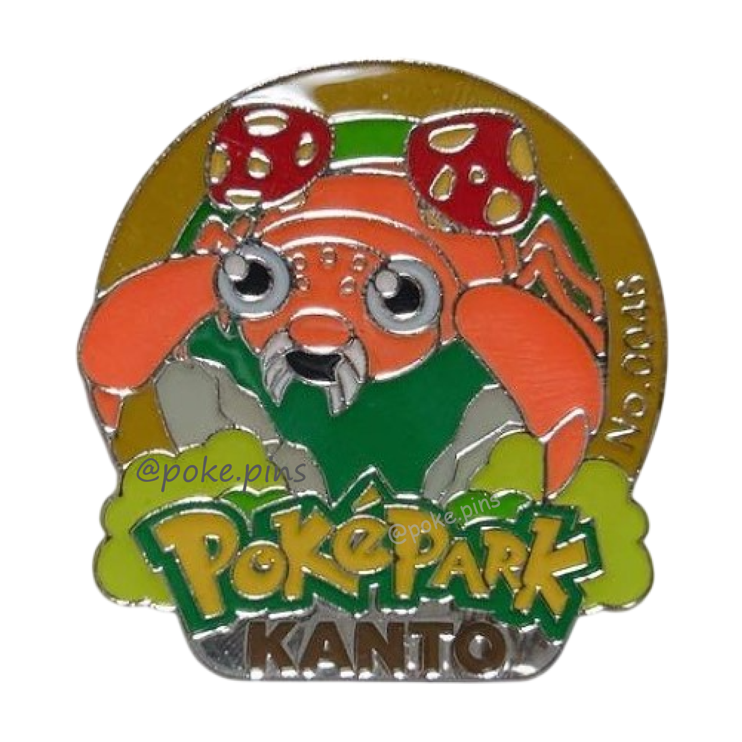 Pokemon PokePark Kanto Pin Badge 046・047 (Paras - Parasect)