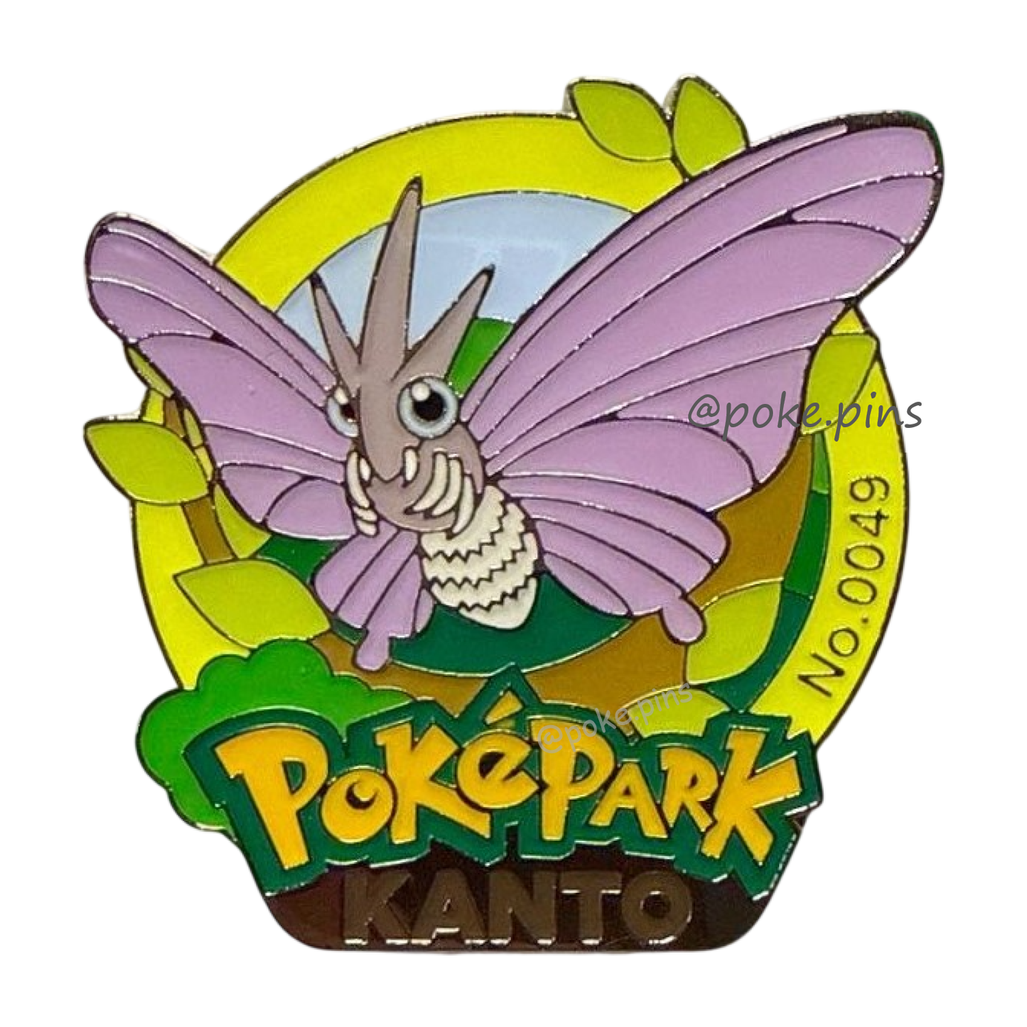 Pokemon PokePark Kanto Pin Badge 048・049 (Venonat - Venomoth)