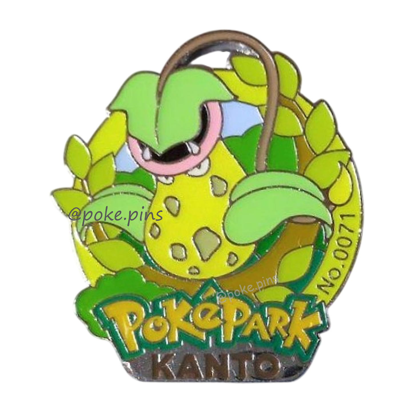 Pokemon PokePark Kanto Pin Badge 069・070・071 (Bellsprout - Weepinbell - Victreebel)