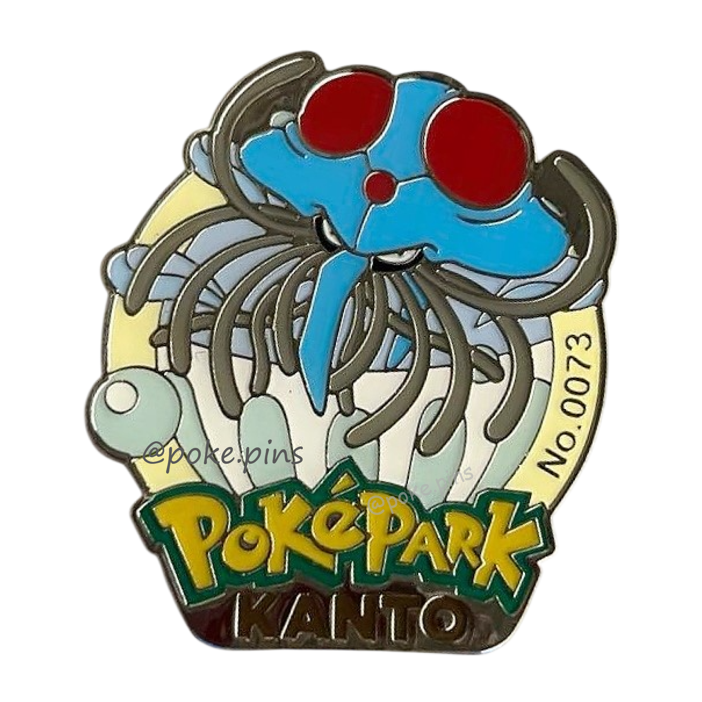 Pokemon PokePark Kanto Pin Badge 072・073 (Tentacool - Tentacruel)