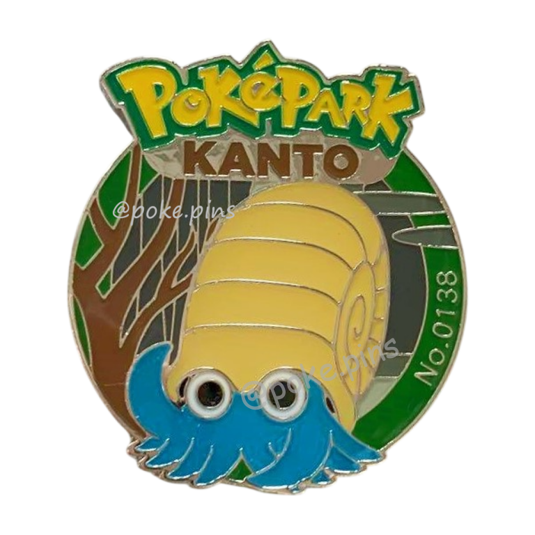 Pokemon PokePark Kanto Pin Badge 138・139 (Omanyte - Omastar)