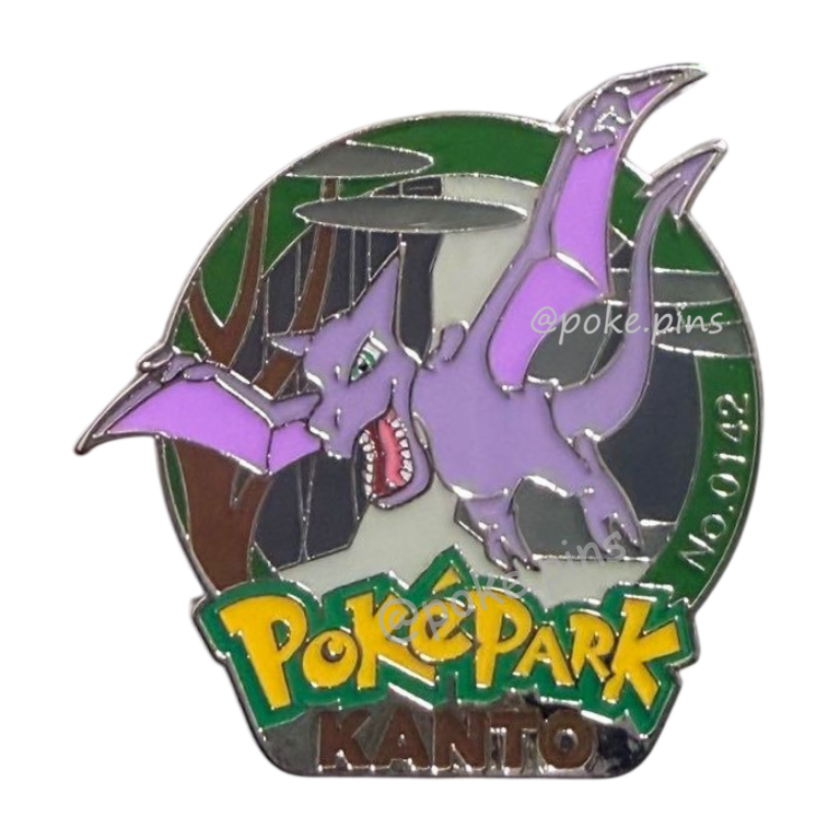 Pokemon PokePark Kanto Pin Badge 142 (Aerodactyl)