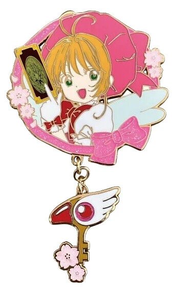 Cardcaptor Sakura Collection Pin Badge Sakura & Sealing Key
