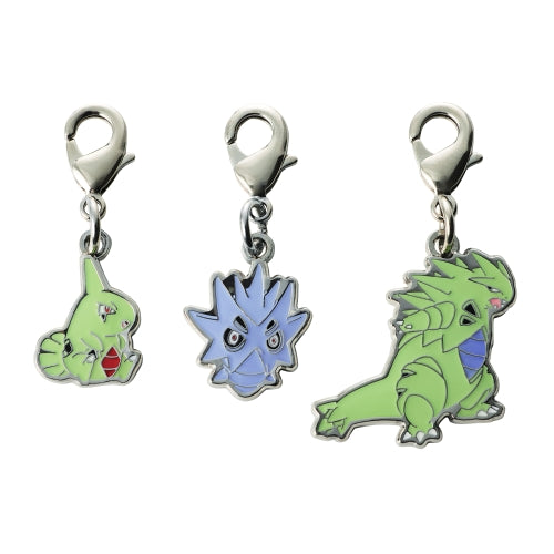 Pokemon National Pokedex Metal Charm 246 Larvitar・247 Pupitar・248 Tyranitar
