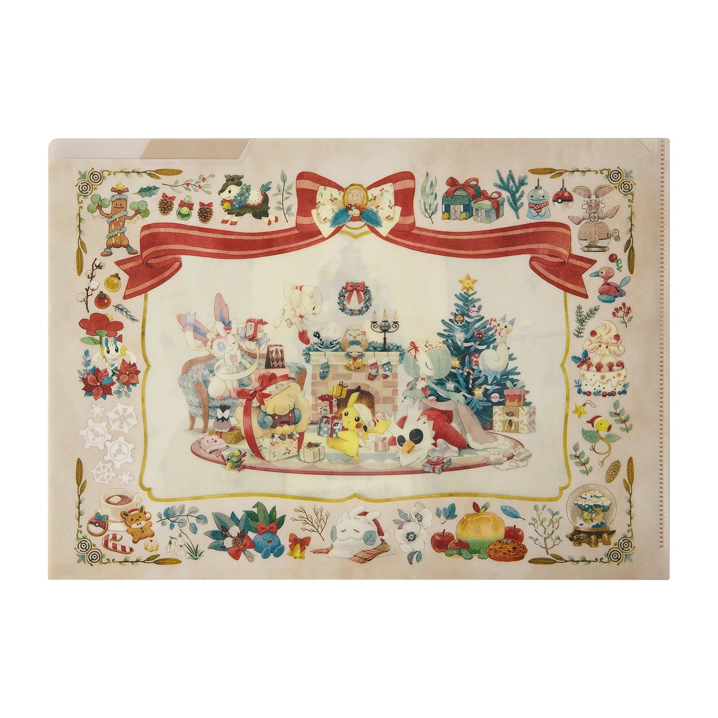 Pokemon Holiday Blessings A4 Clear File