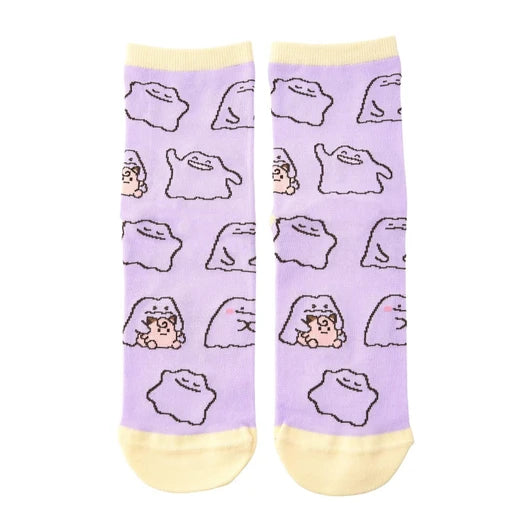 Pokemon Ten Colors Ditto Mid-Calf Socks