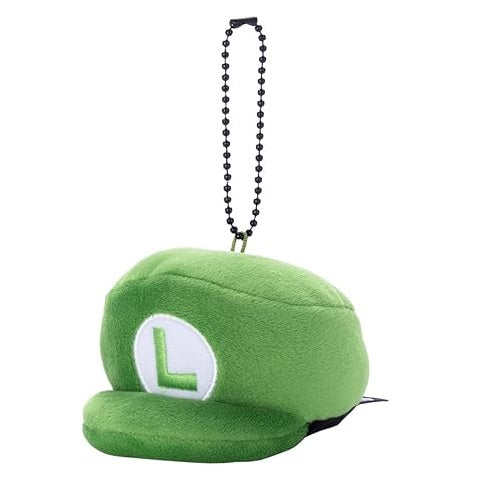 Nintendo Super Mario Mocchi Mocchi Mascot Keychain Plush - Luigi's Hat