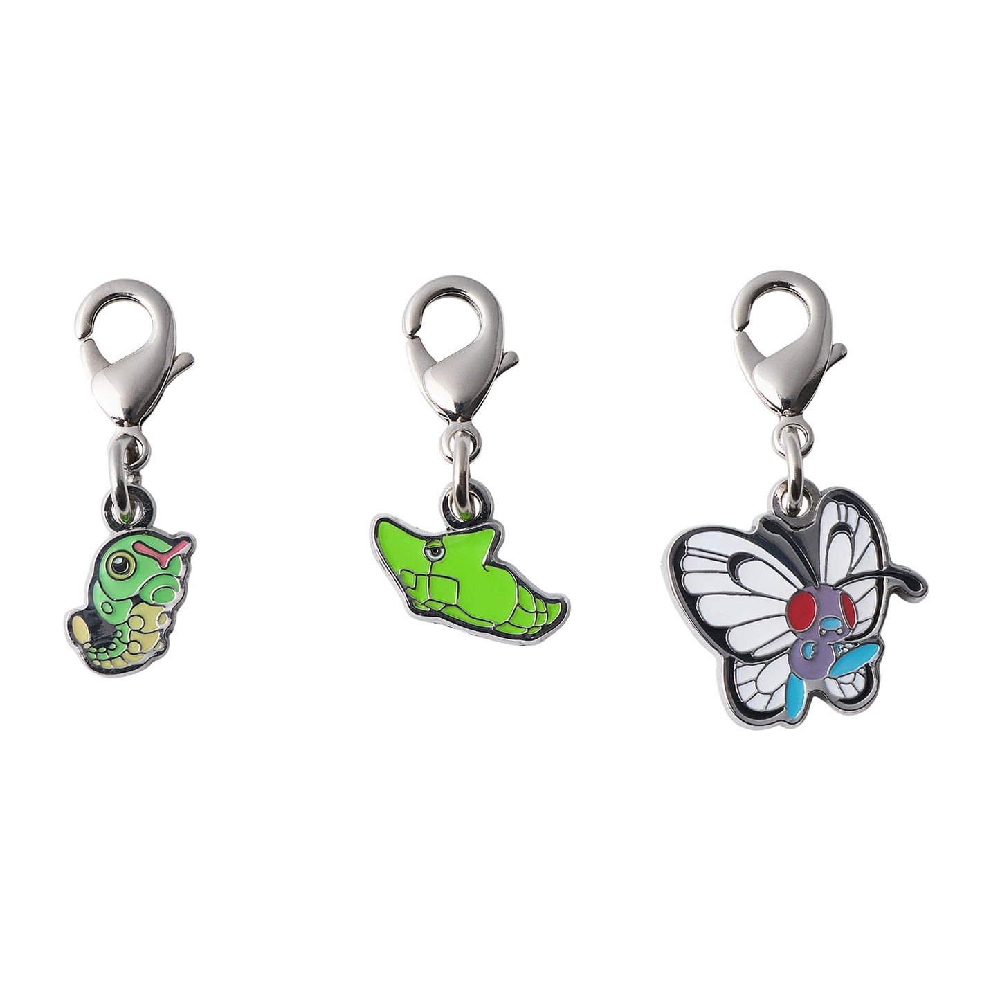 Pokemon National Pokedex Metal Charms 10 Caterpie Line