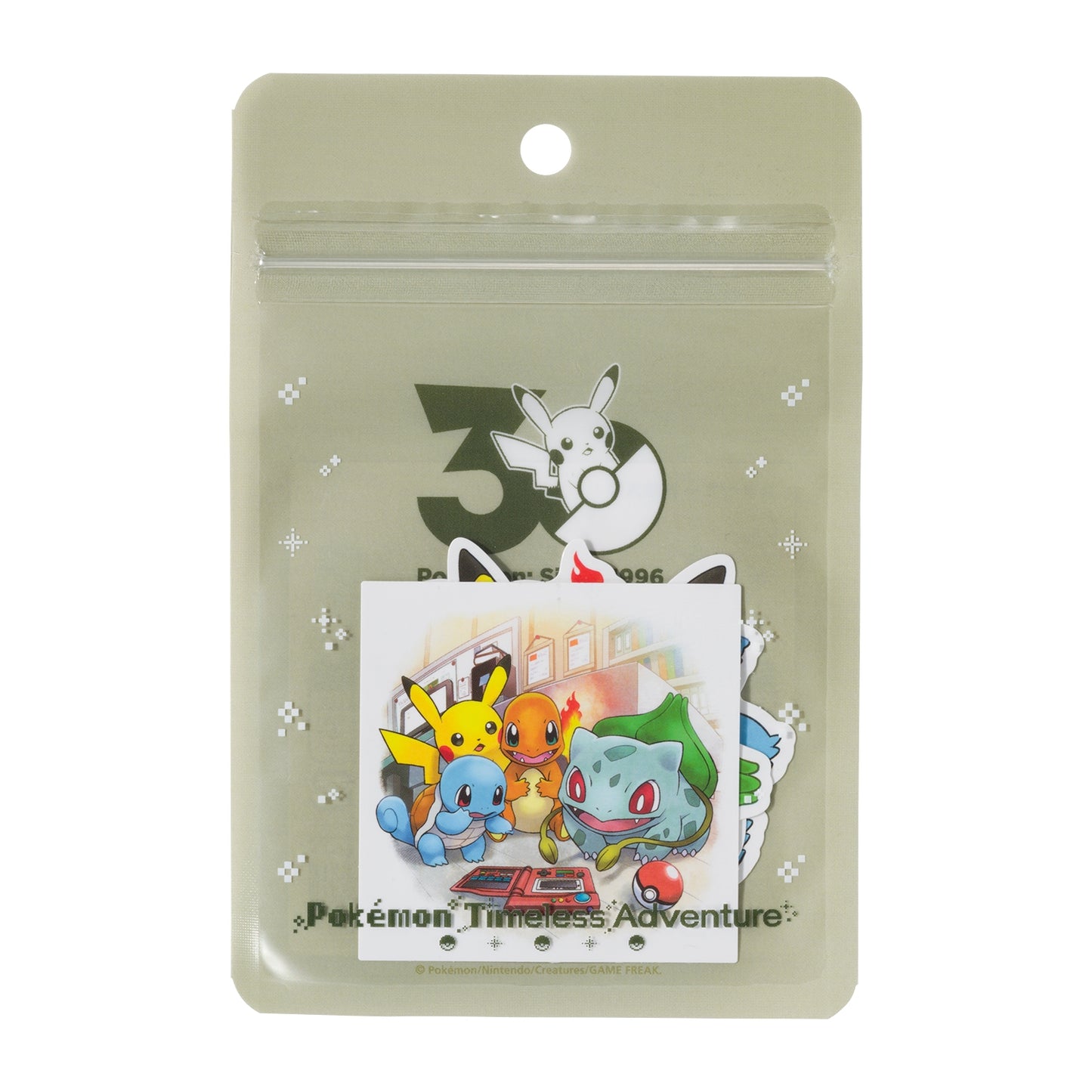 Pokemon Timeless Adventure Kanto Sticker Set