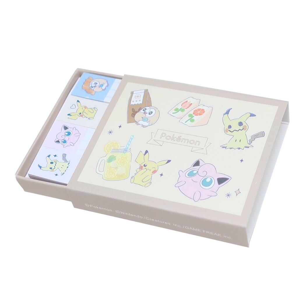 Pokemon Enjoy Tea Time Sticky Note Box