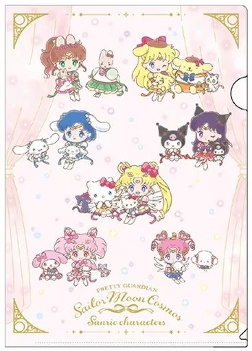 Sailor Moon Cosmos x Sanrio Characters A4 Clear File A. Collection