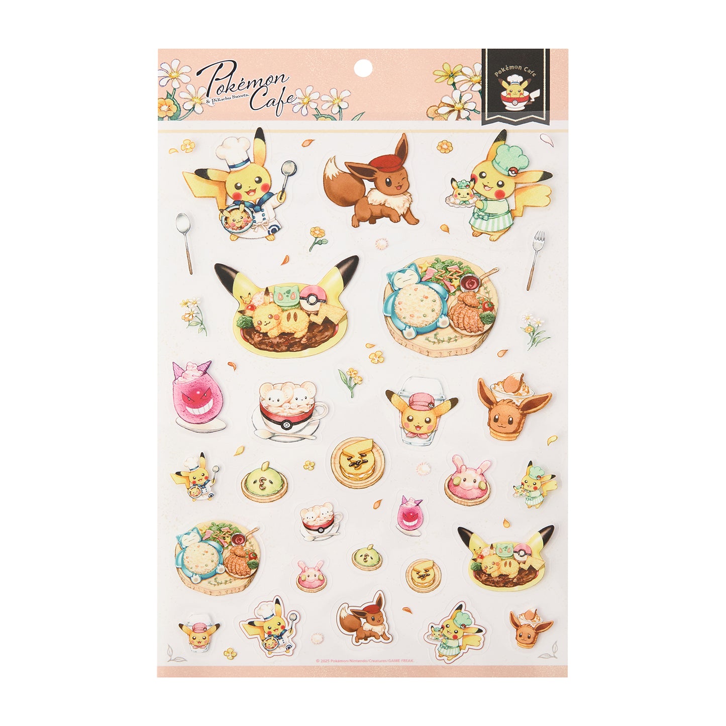 Pokemon Cafe & Pikachu Sweets PET Sticker
