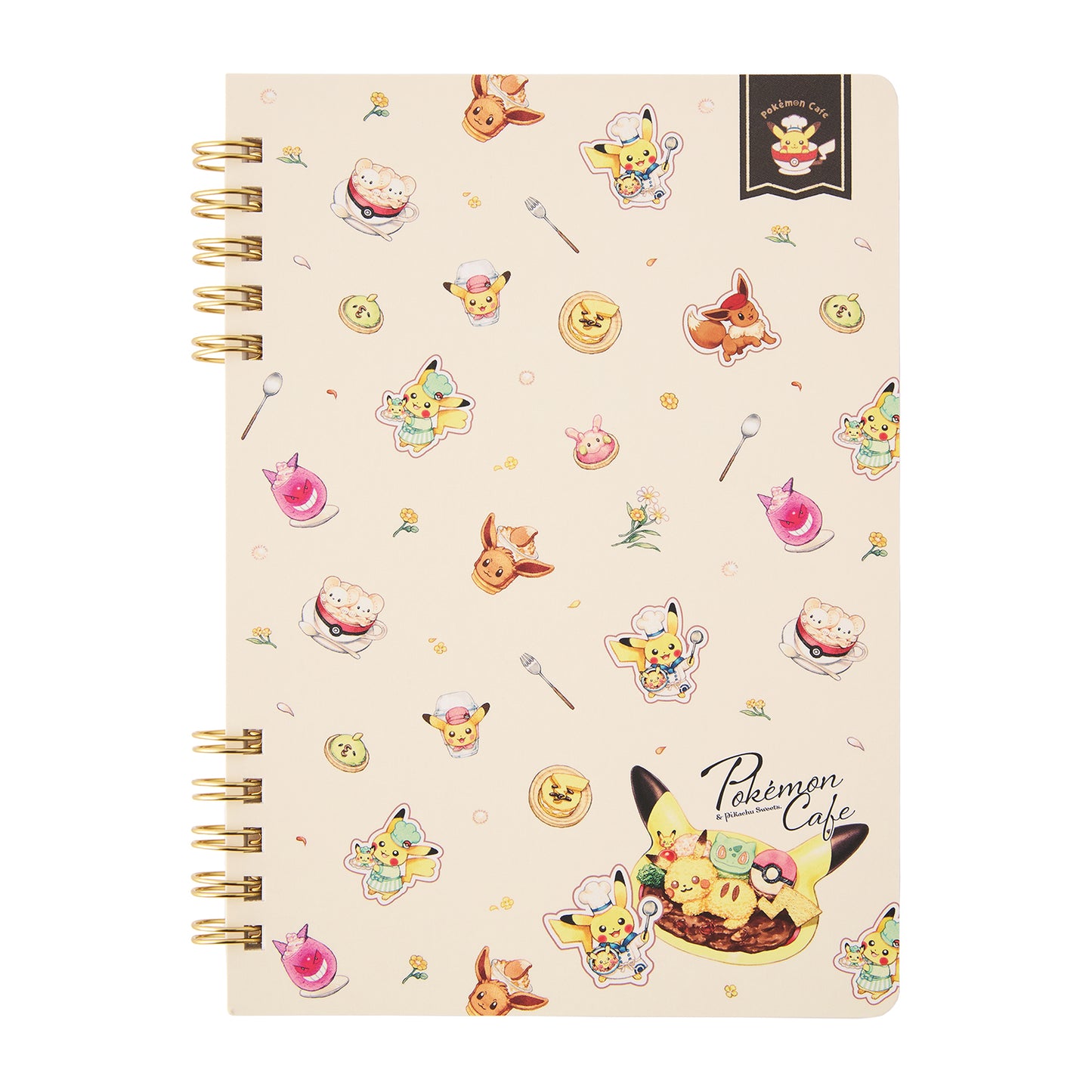 Pokemon Cafe & Pikachu Sweets B6 Ring Notebook