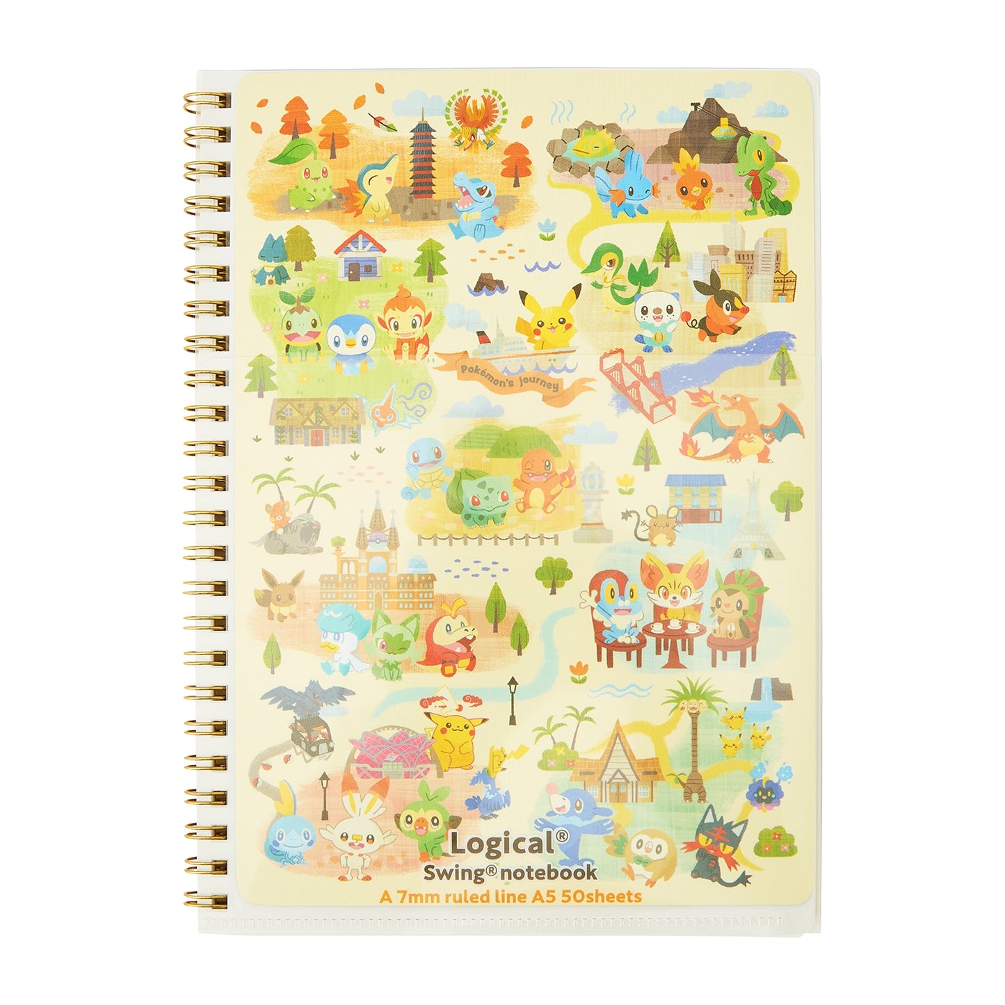Pokemon's Journey Ring Notebook with Writing Pad