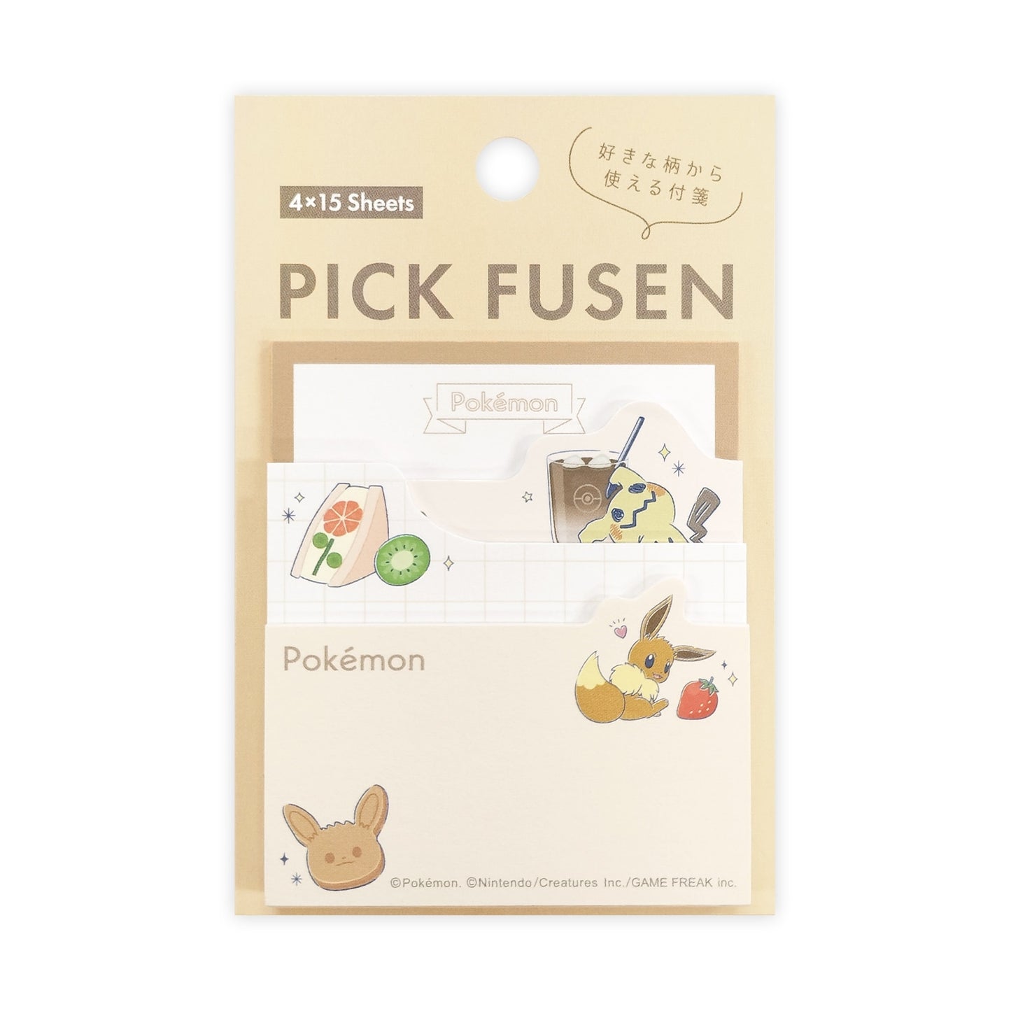 Pokemon Sticky Notes Pick Fusen Latte