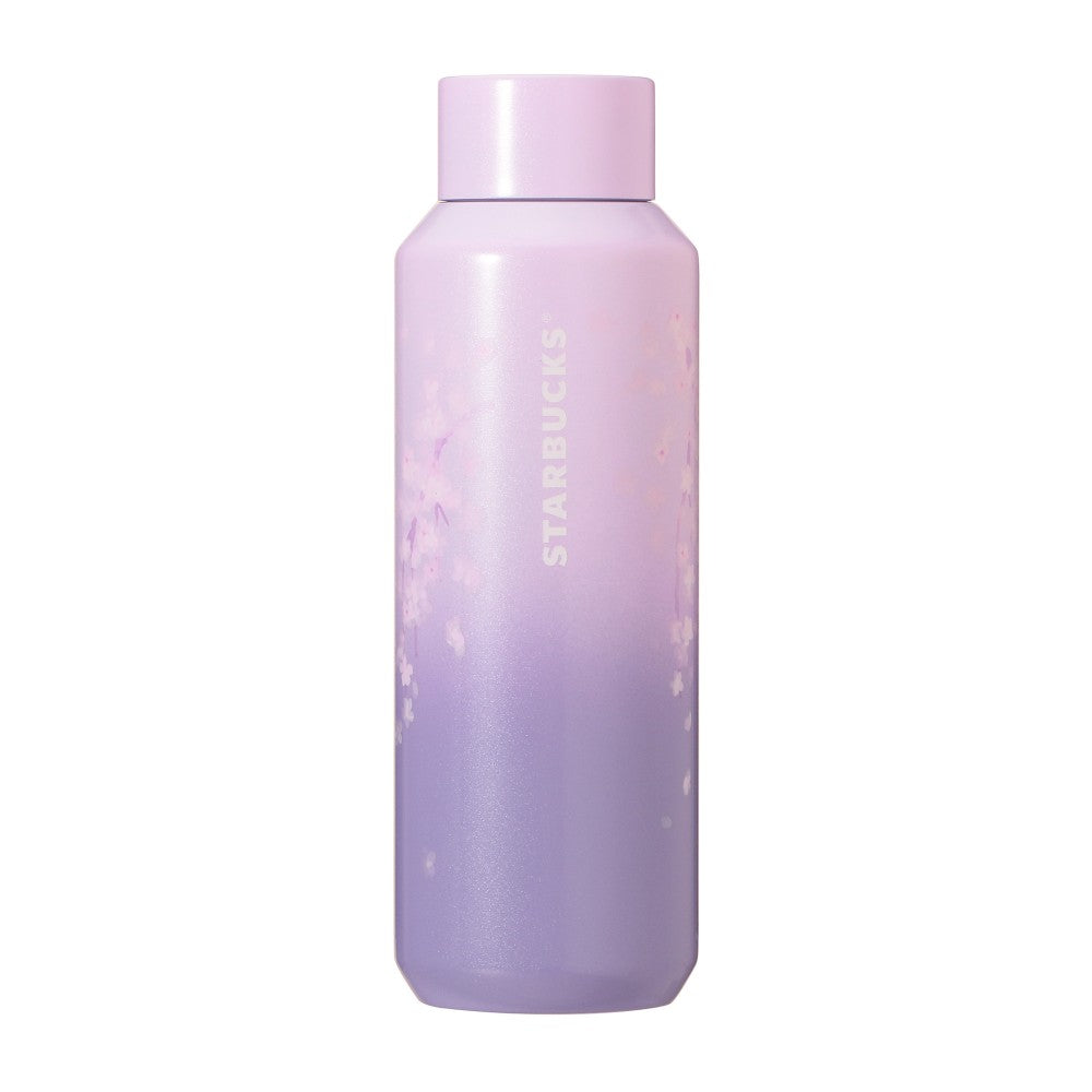 Starbucks Sakura Evening 2025 Stainless Steel Bottle Purple Gradient 473ml