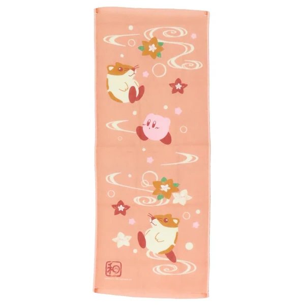 Kirby Gauze Fluffy Japanese Collection Flowing Water Design Rick Face Towel