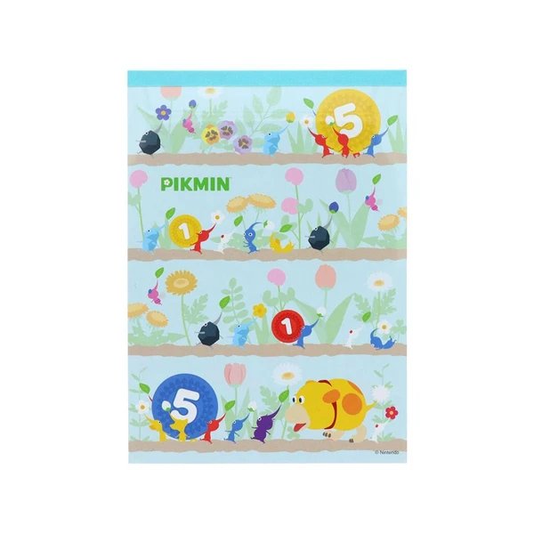 Pikmin Memo A6 Notepad (Blue - Carrying Things)