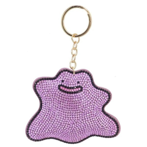 Pokemon Rhinestone Cleaner Ditto Keychain