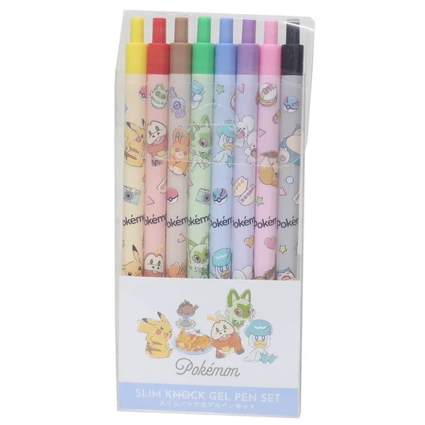 Pokemon Slim Knock Gel Pen 8-color set Pen
