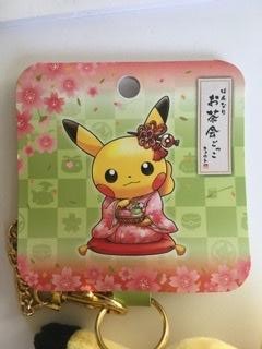 Pokemon Center KYOTO Hannari Tea Party Pikachu Mascot Plush