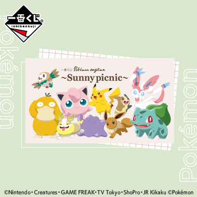Pokemon Anytime Sunny Picnic Kuji Plush Bag