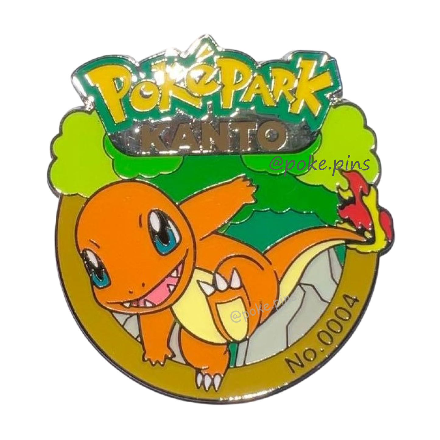 Pokemon PokePark Kanto Pin Badge 004・005・006 (Charmander - Charmeleon - Charizard)