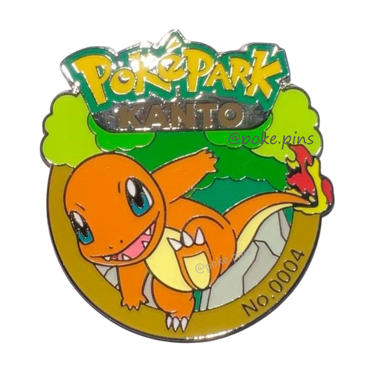 Pokemon PokePark Kanto Pin Badge 004・005・006 (Charmander - Charmeleon - Charizard)