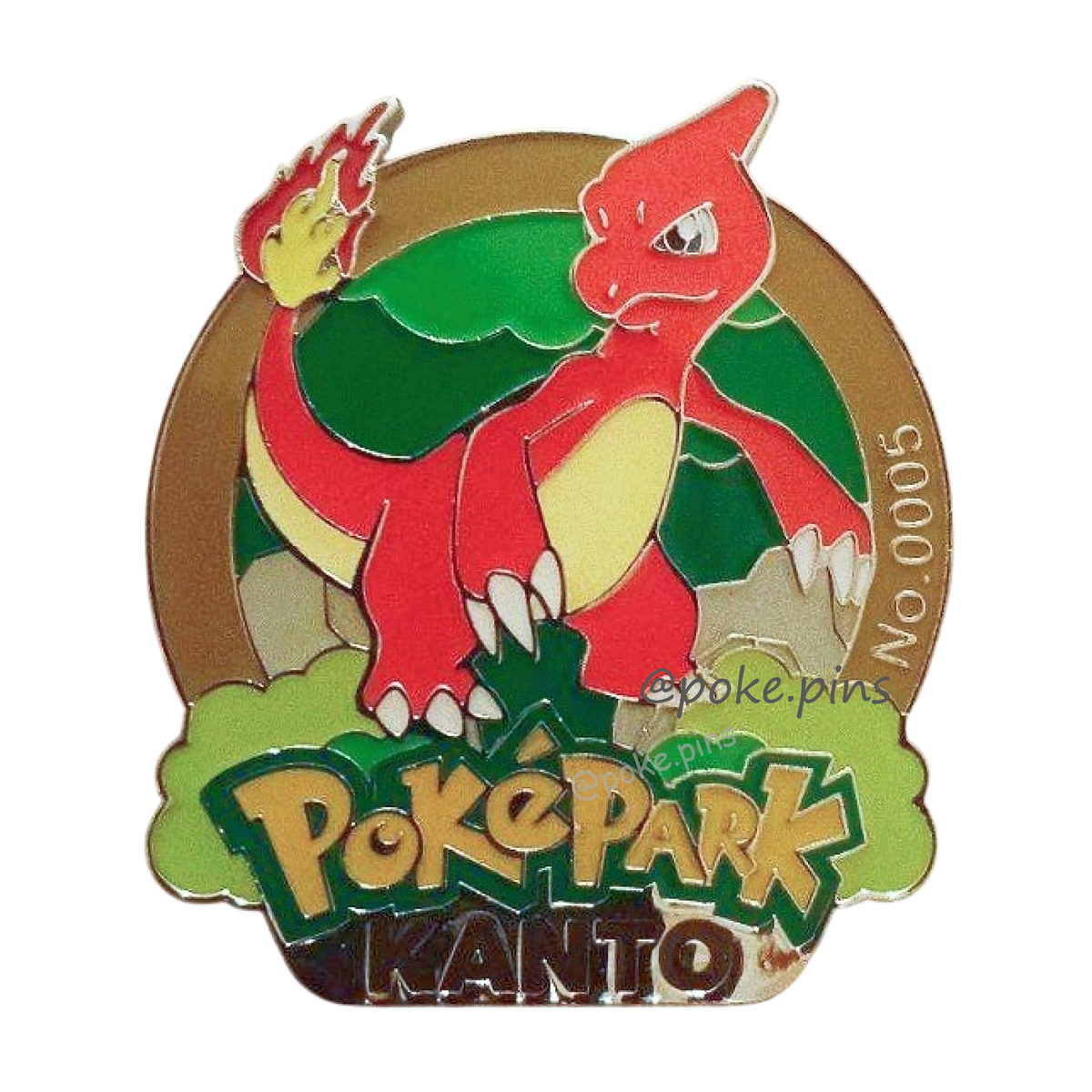 Pokemon PokePark Kanto Pin Badge 004・005・006 (Charmander - Charmeleon - Charizard)