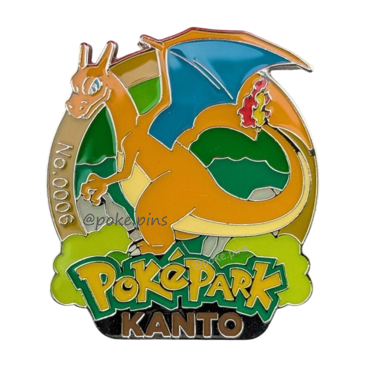 Pokemon PokePark Kanto Pin Badge 004・005・006 (Charmander - Charmeleon - Charizard)