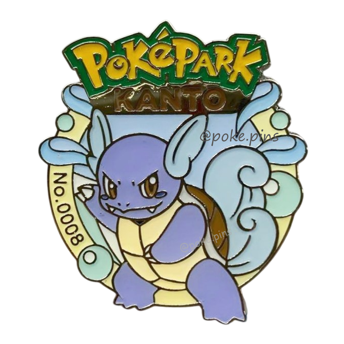 Pokemon PokePark Kanto Pin Badge 007・008・009 (Squirtle - Wartortle - Blastoise)