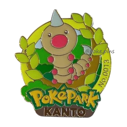 Pokemon PokePark Kanto Pin Badge 013・014・015 (Weedle - Kakuna - Beedrill)