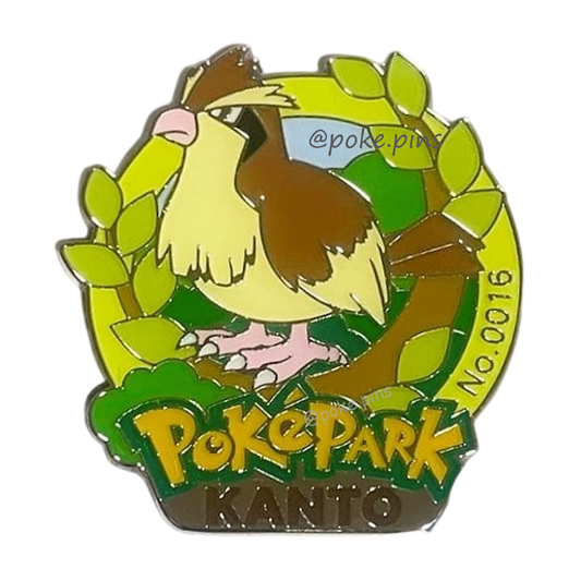 Pokemon PokePark Kanto Pin Badge 016・017・018 (Pidgey - Pidgeotto - Pidgeot)