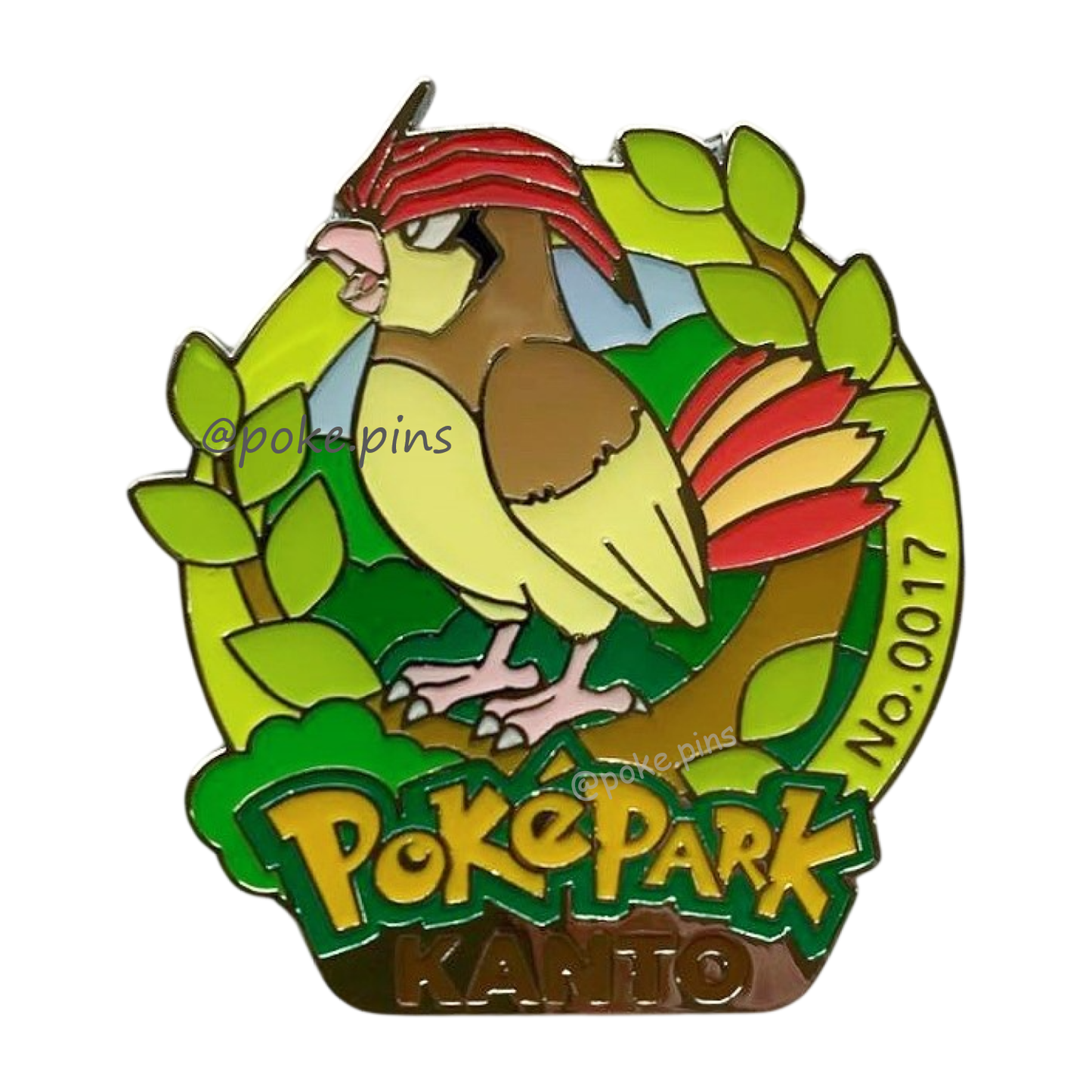 Pokemon PokePark Kanto Pin Badge 016・017・018 (Pidgey - Pidgeotto - Pidgeot)