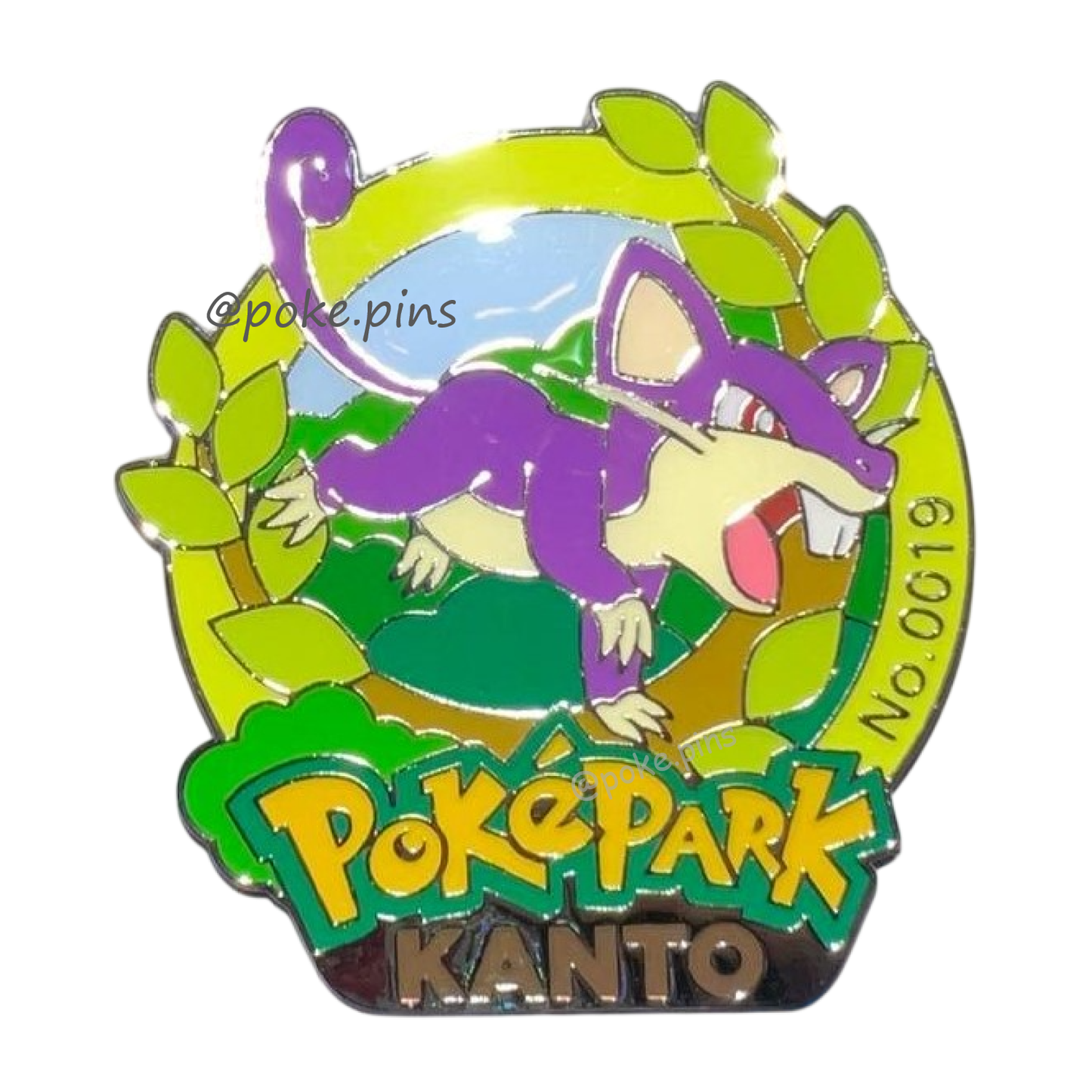 Pokemon PokePark Kanto Pin Badge 019・020 (Rattata - Raticate)