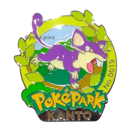 Pokemon PokePark Kanto Pin Badge 019・020 (Rattata - Raticate)