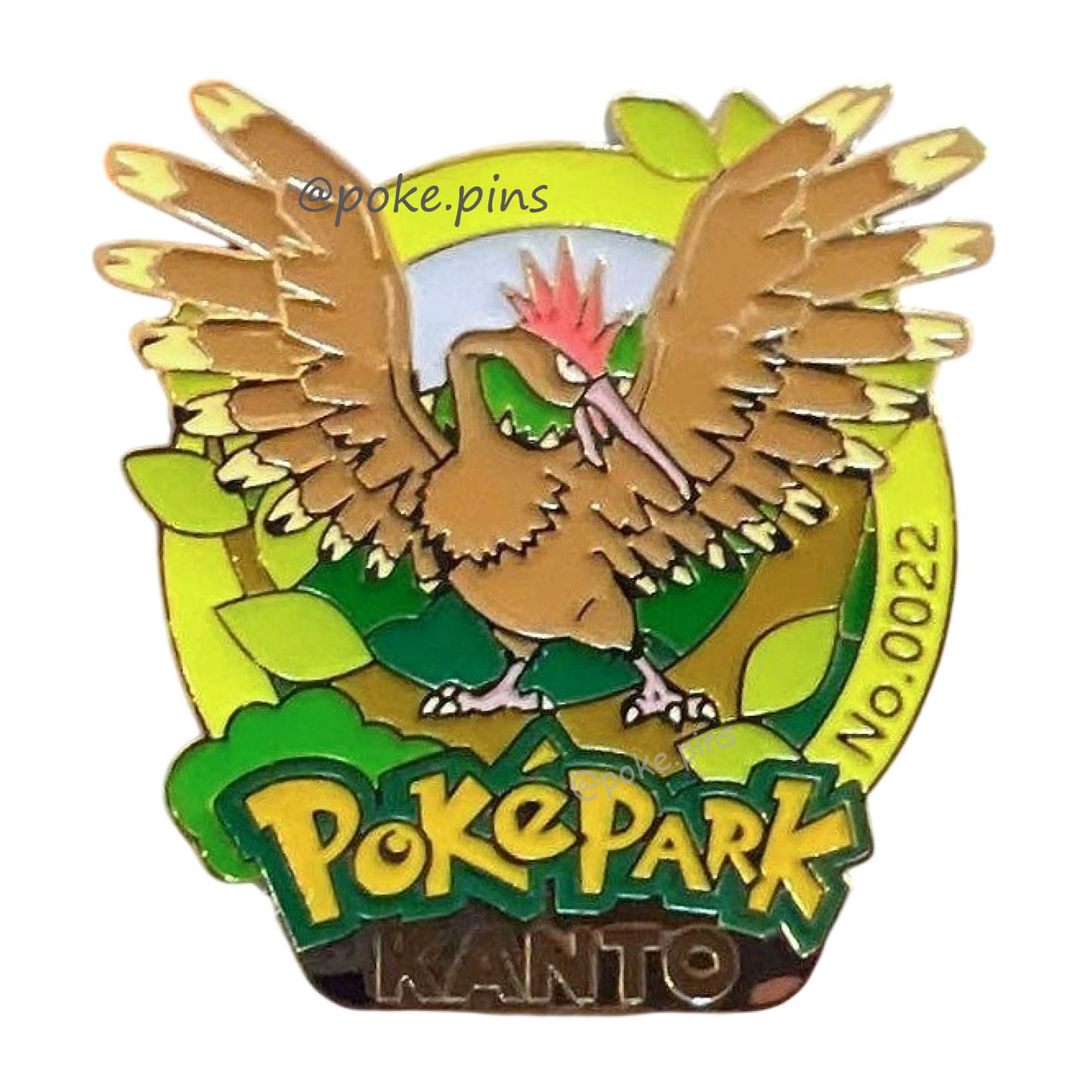 Pokemon PokePark Kanto Pin Badge 021・022 (Spearow - Fearow)