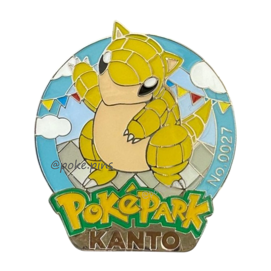 Pokemon PokePark Kanto Pin Badge 027・028 (Sandshrew - Sandslash)