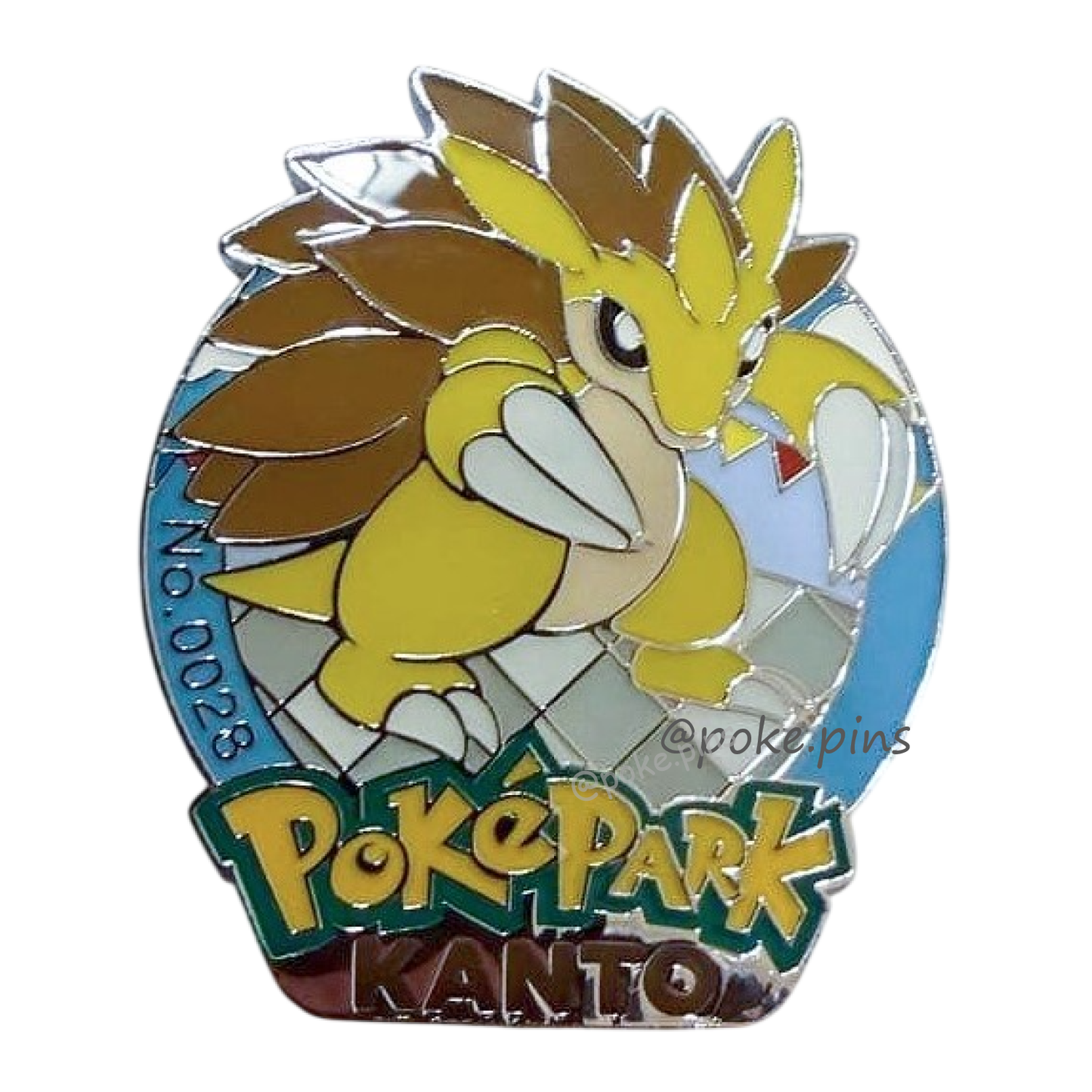 Pokemon PokePark Kanto Pin Badge 027・028 (Sandshrew - Sandslash)