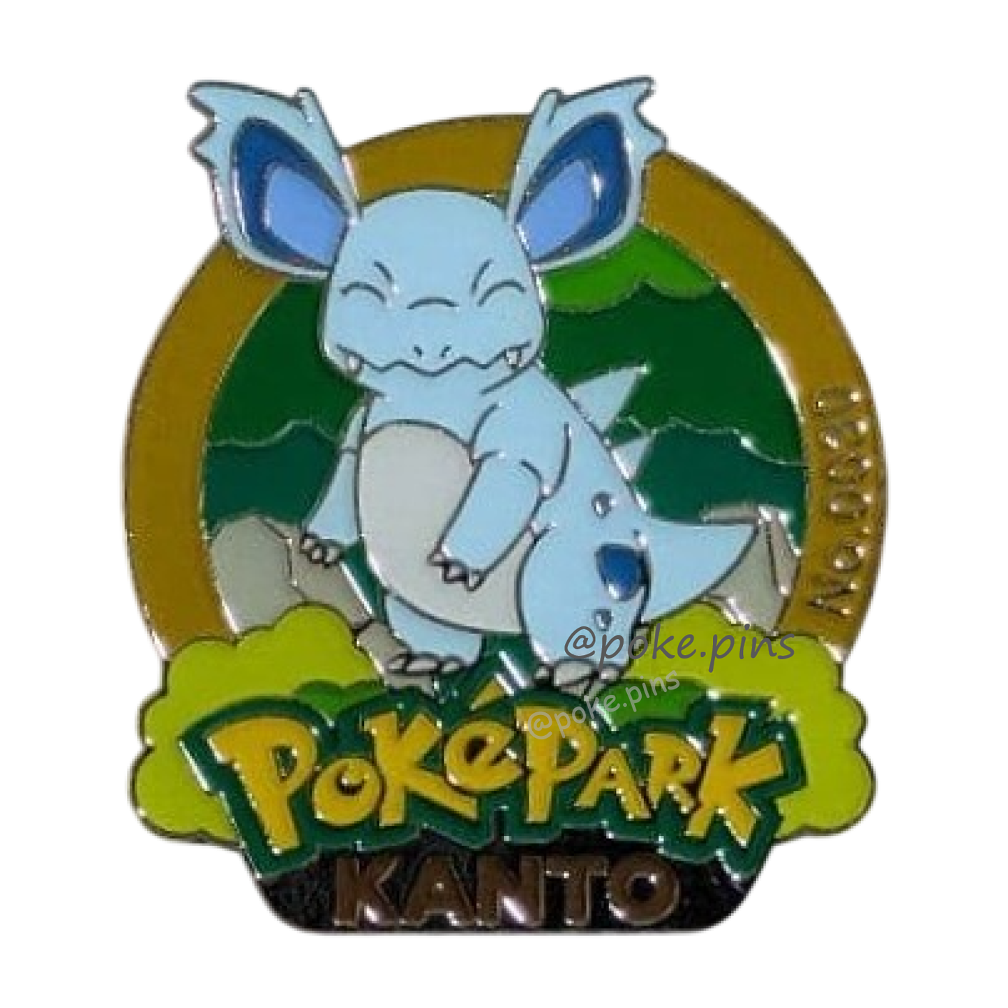 Pokemon PokePark Kanto Pin Badge 029・030・031 (Nidoran♀ - Nidorina - Nidoqueen)