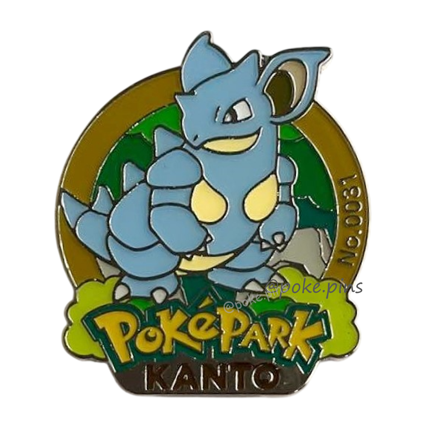Pokemon PokePark Kanto Pin Badge 029・030・031 (Nidoran♀ - Nidorina - Nidoqueen)