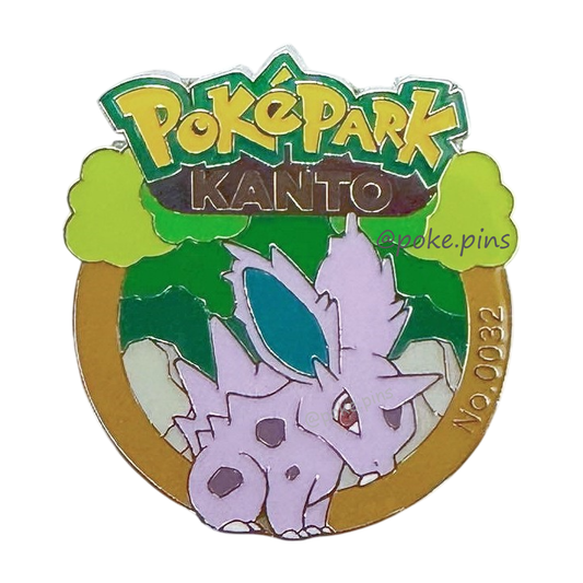Pokemon PokePark Kanto Pin Badge 032・033・034 (Nidoran♂ - Nidorino - Nidoking)