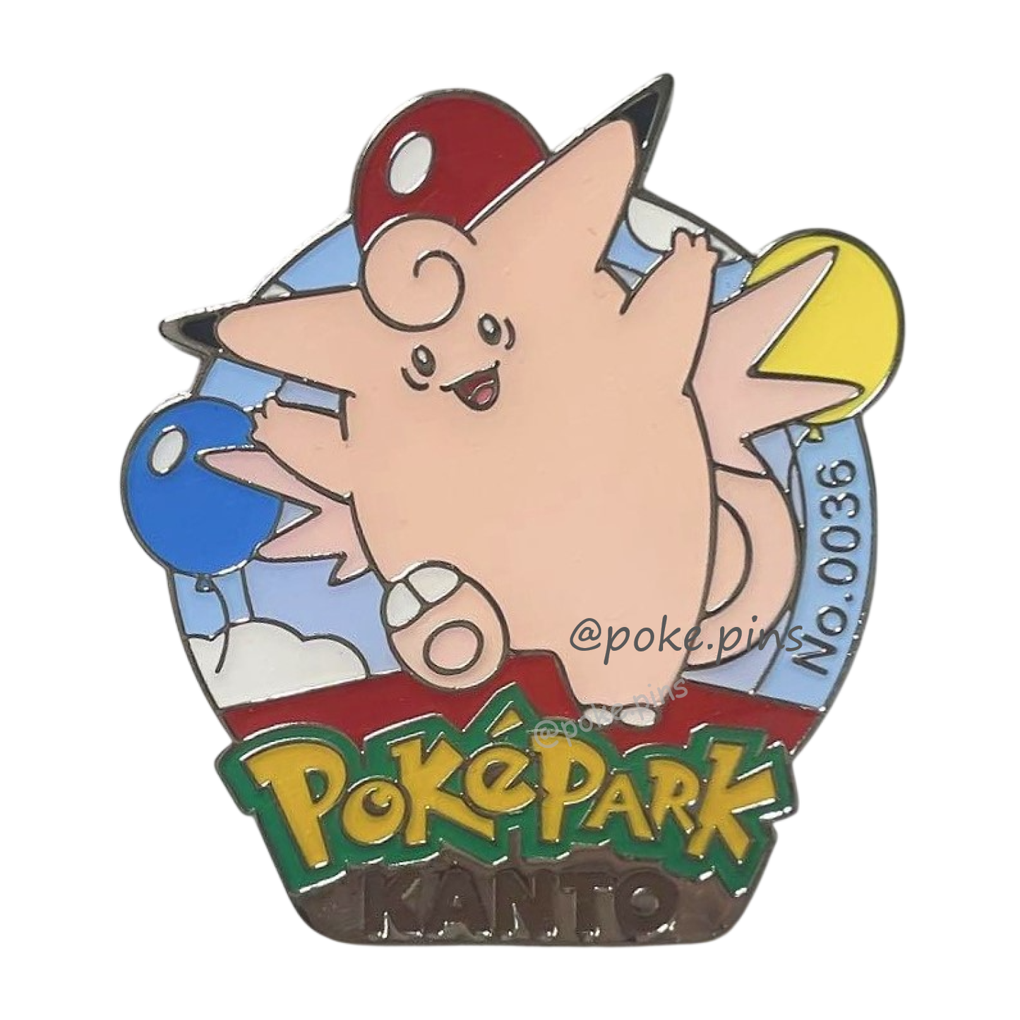 Pokemon PokePark Kanto Pin Badge 035・036 (Clefairy - Clefable)