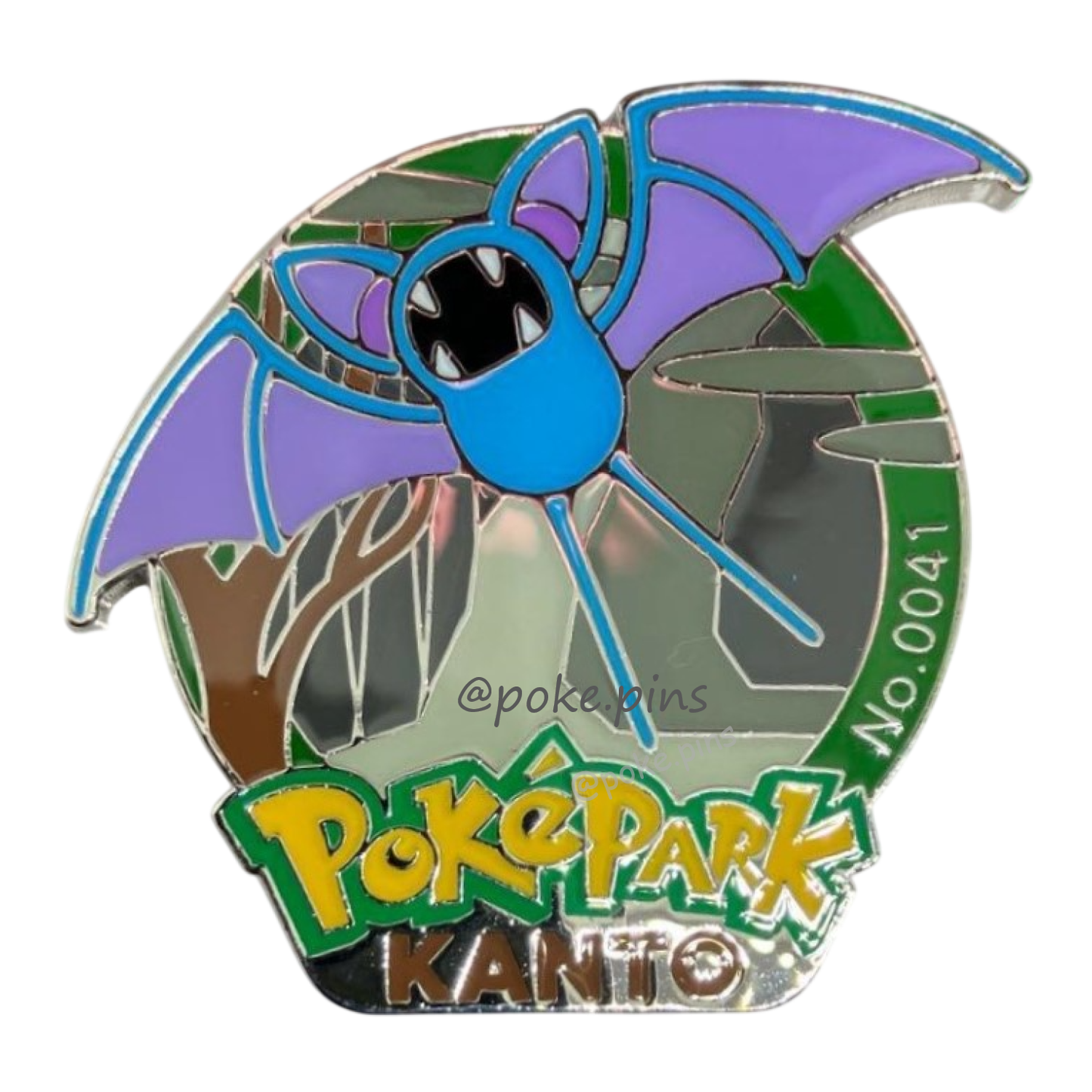Pokemon PokePark Kanto Pin Badge 041・042 (Zubat - Golbat)