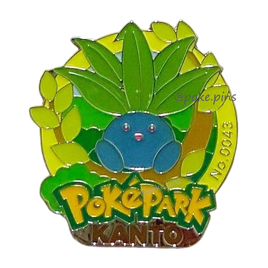 Pokemon PokePark Kanto Pin Badge 043・044・045 (Oddish - Gloom - Vileplume)