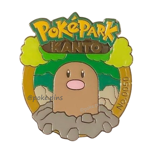 Pokemon PokePark Kanto Pin Badge 050・051 (Diglett - Dugtrio)