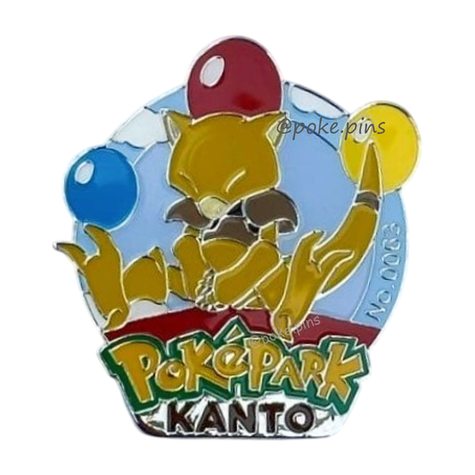 Pokemon PokePark Kanto Pin Badge 063・064・065 (Abra - Kadabra - Alakazam)