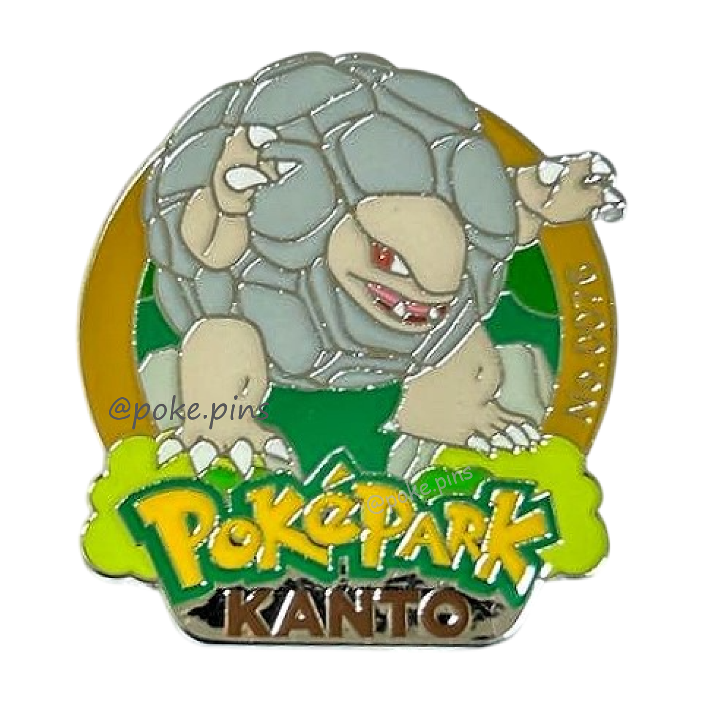 Pokemon PokePark Kanto Pin Badge 074・075・076 (Geodude - Graveler - Golem)