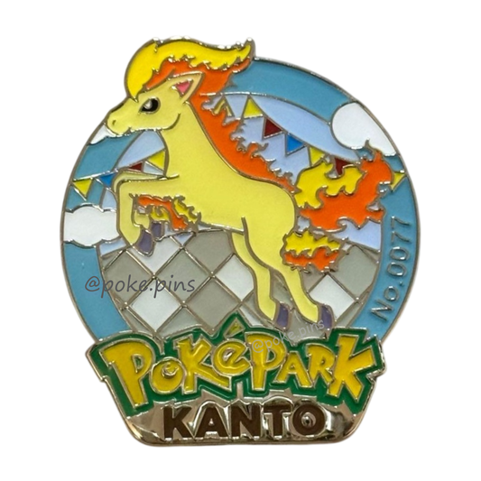 Pokemon PokePark Kanto Pin Badge 077・078 (Ponyta - Rapidash)
